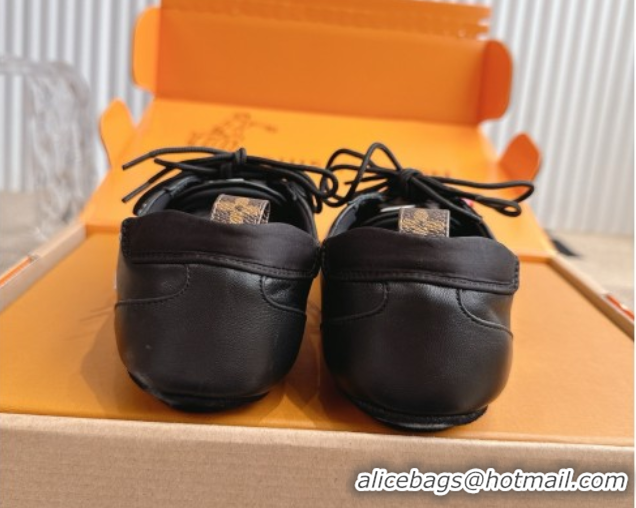 Low Cost Louis Vuitton LV Sneakerina in Lambskin Black 0829070