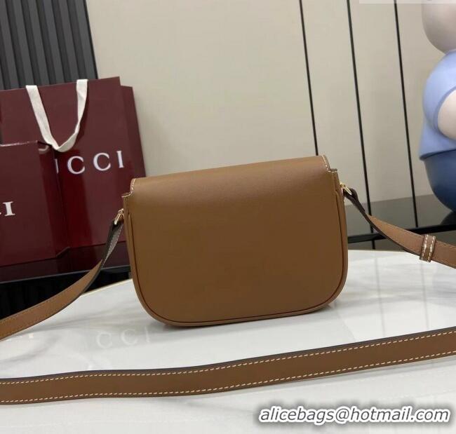 Buy Fashionable Gucci Horsebit 1955 Leather Mini Shoulder Bag 815205 Brown 2025