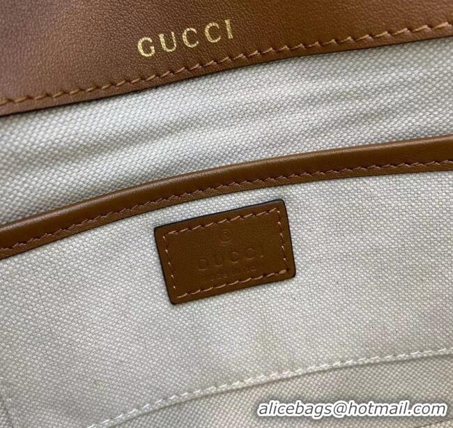Buy Fashionable Gucci Horsebit 1955 Leather Mini Shoulder Bag 815205 Brown 2025