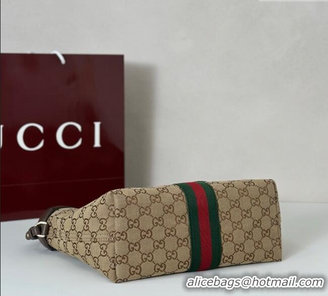 Big Discount Gucci Giglio Small Tote Bag in GG Canvas 860845 Beige/Brown 2025