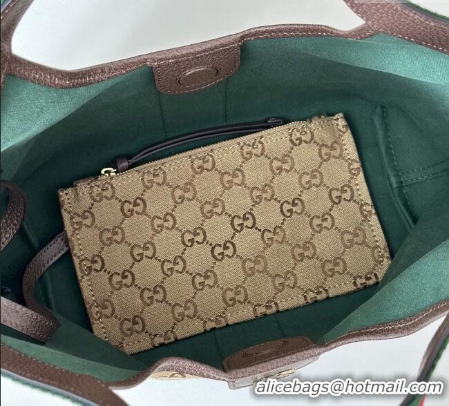 Big Discount Gucci Giglio Small Tote Bag in GG Canvas 860845 Beige/Brown 2025