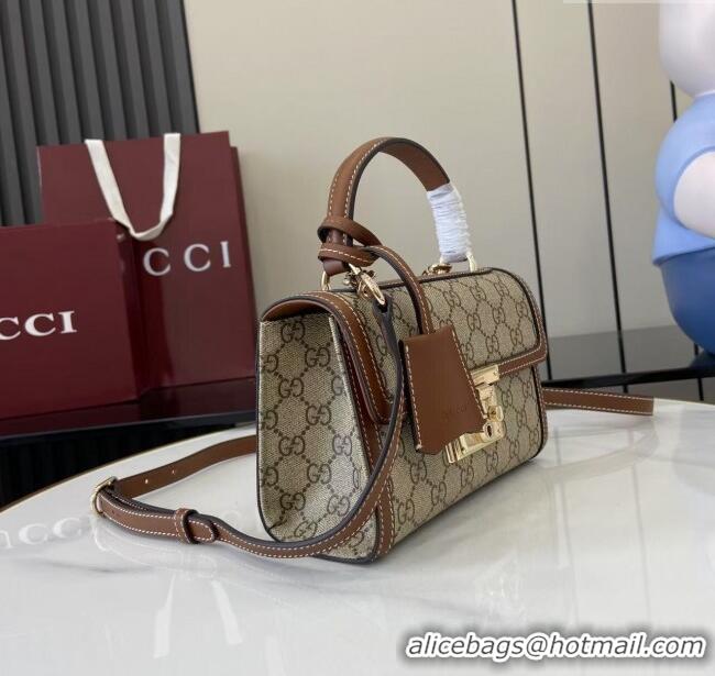 Market Sells Gucci Padlock GG Canvas small top handle bag 838999 Beige/Brown 2025