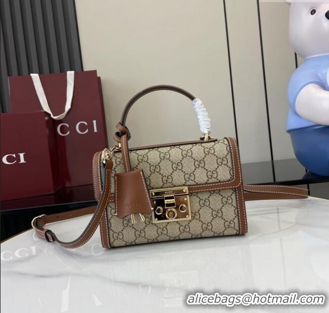 Market Sells Gucci Padlock GG Canvas small top handle bag 838999 Beige/Brown 2025