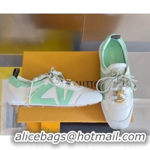 Pretty Style Louis Vuitton LV Sneakerina Sneakers Ballerina White/Green 1AIEP7 0829071