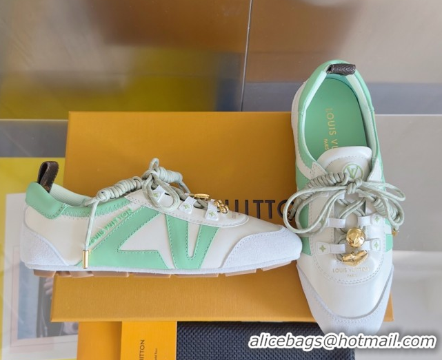Pretty Style Louis Vuitton LV Sneakerina Sneakers Ballerina White/Green 1AIEP7 0829071