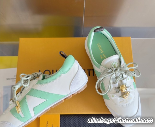 Pretty Style Louis Vuitton LV Sneakerina Sneakers Ballerina White/Green 1AIEP7 0829071