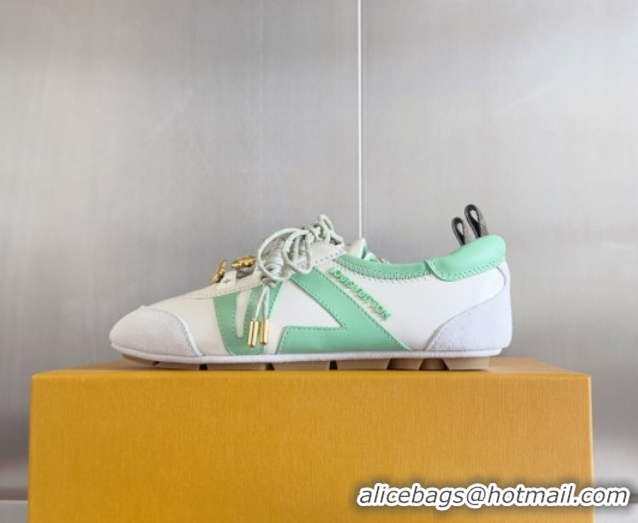Pretty Style Louis Vuitton LV Sneakerina Sneakers Ballerina White/Green 1AIEP7 0829071