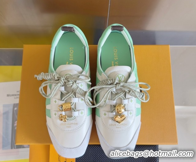 Pretty Style Louis Vuitton LV Sneakerina Sneakers Ballerina White/Green 1AIEP7 0829071