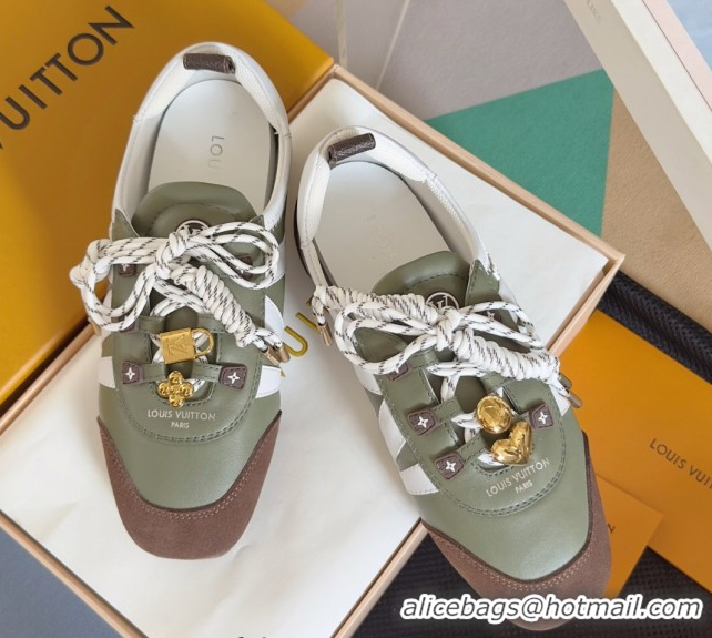 Good Product Louis Vuitton LV Sneakerina Sneakers Ballerina Green 1AIEP7 0829073