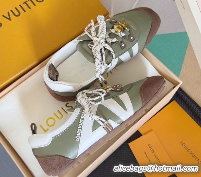 Good Product Louis Vuitton LV Sneakerina Sneakers Ballerina Green 1AIEP7 0829073