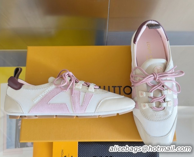 Popular Style Louis Vuitton LV Sneakerina Sneakers Ballerina in Knit Mesh White 1AHOTH 0829074