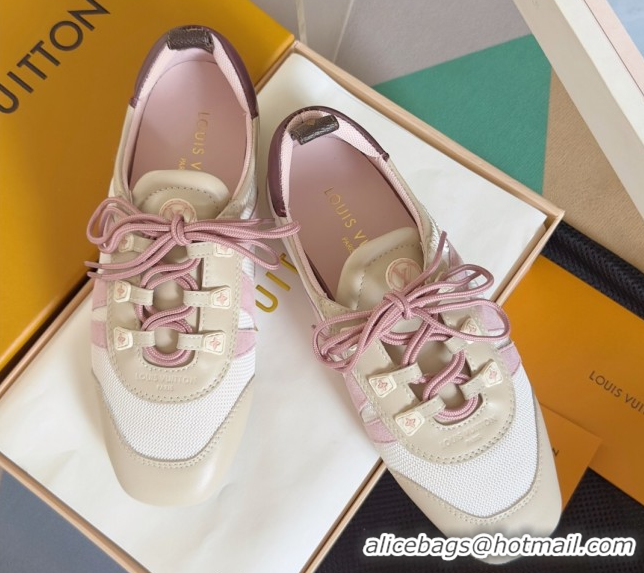 Popular Style Louis Vuitton LV Sneakerina Sneakers Ballerina in Knit Mesh White 1AHOTH 0829074