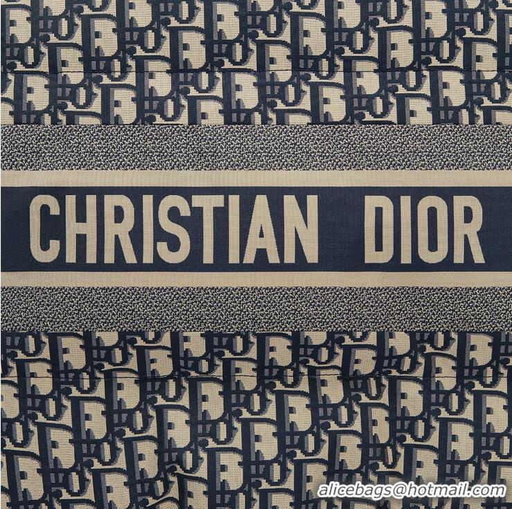 Discount Dior DiorAlps Belted Puffer Jacket Oblique Quilted Technical Taffeta 5803 Blue