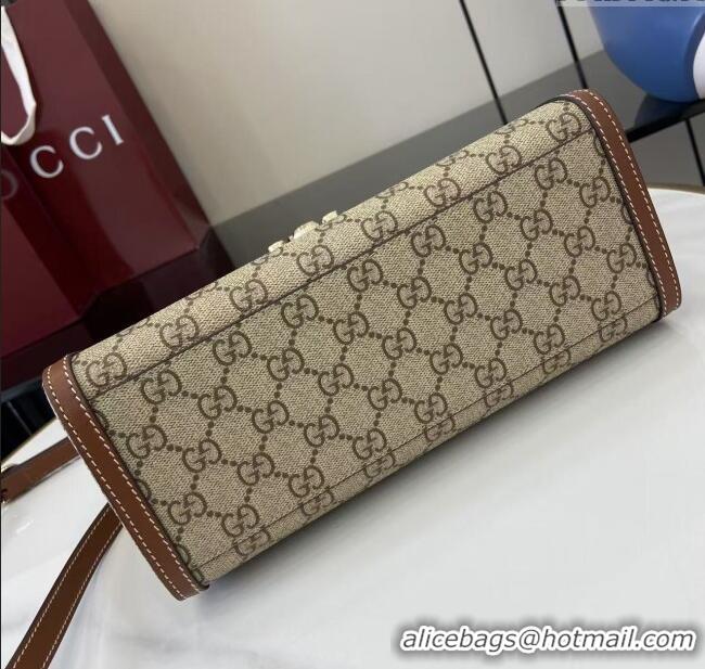 Big Discount Gucci Padlock GG Canvas medium top handle bag 838998 Brown 2025
