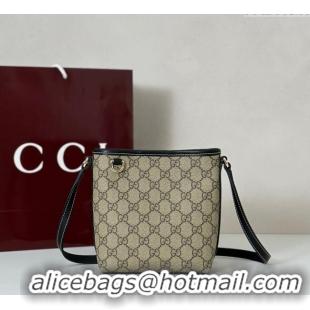 Low Cost Gucci GG Canvas Emblem Nano Bucket Bag 847090 Beige/Black 2025