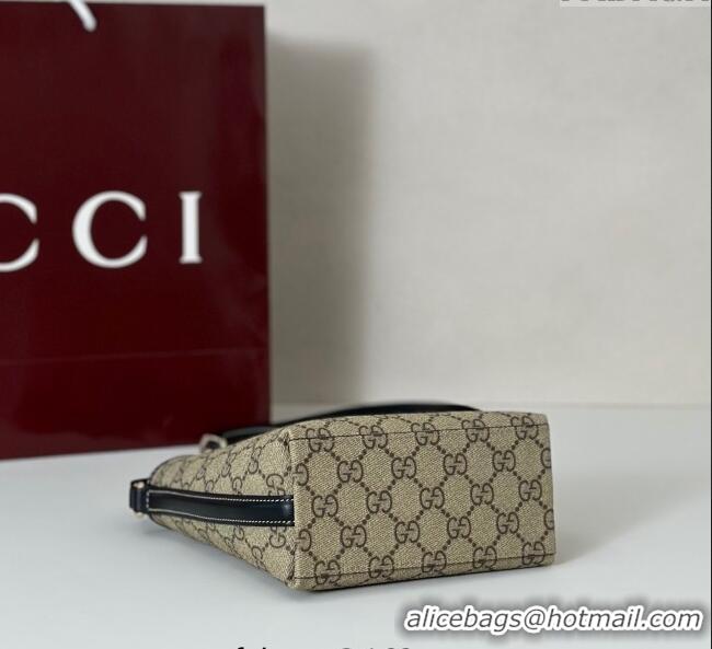 Low Cost Gucci GG Canvas Emblem Nano Bucket Bag 847090 Beige/Black 2025