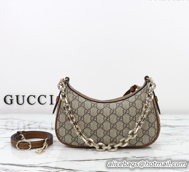 Modern Classic Gucci GG Canvas Emblem Small Shoulder bag 847447 Beige/Brown 2025