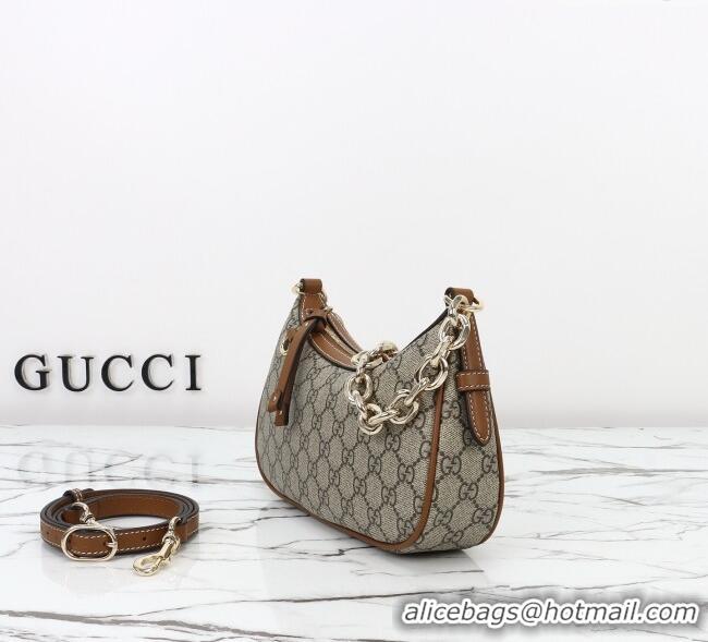 Modern Classic Gucci GG Canvas Emblem Small Shoulder bag 847447 Beige/Brown 2025