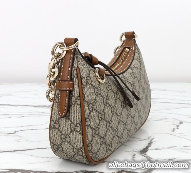 Modern Classic Gucci GG Canvas Emblem Small Shoulder bag 847447 Beige/Brown 2025