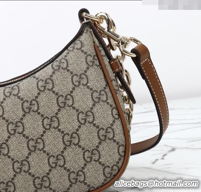 Modern Classic Gucci GG Canvas Emblem Small Shoulder bag 847447 Beige/Brown 2025
