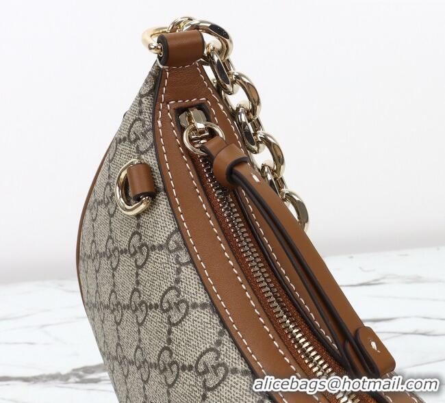 Modern Classic Gucci GG Canvas Emblem Small Shoulder bag 847447 Beige/Brown 2025