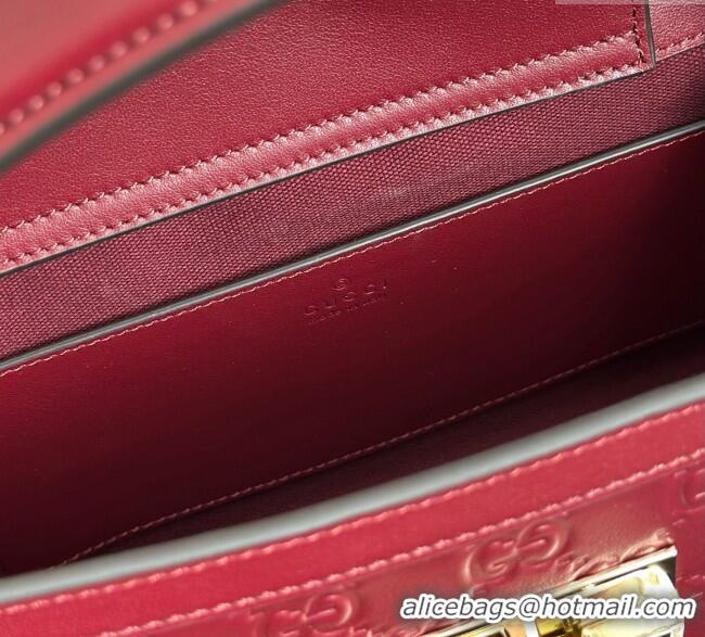 Market Sells Gucci Padlock GG Leather Medium Handbag 838992 Burgundy 2025