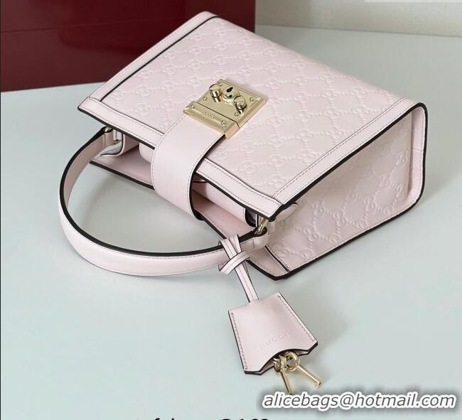 Good Quality Gucci Padlock GG Leather Medium Handbag 838992 Pink 2025