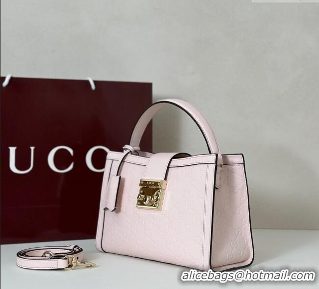 Good Quality Gucci Padlock GG Leather Medium Handbag 838992 Pink 2025