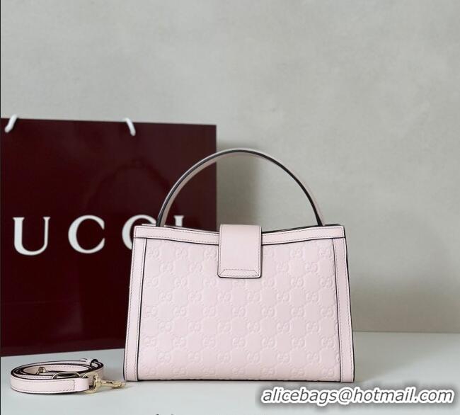Good Quality Gucci Padlock GG Leather Medium Handbag 838992 Pink 2025