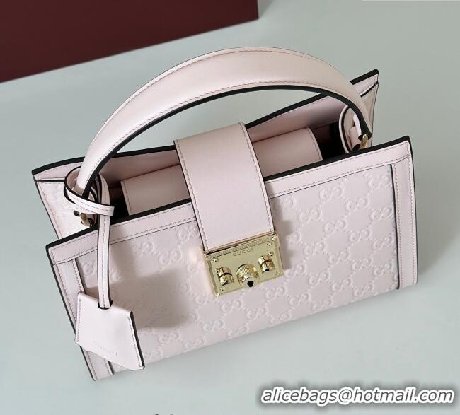 Good Quality Gucci Padlock GG Leather Medium Handbag 838992 Pink 2025