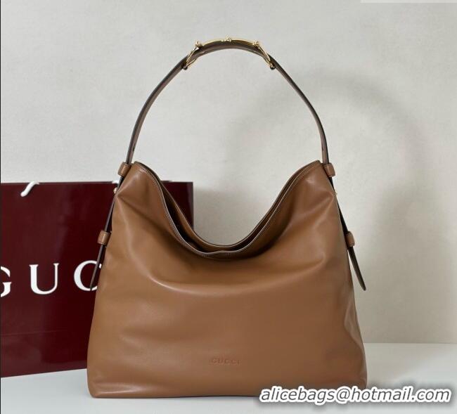 Buy Inexpensive Gucci Beatrix Leather large tote bag 850546 Brown 2025