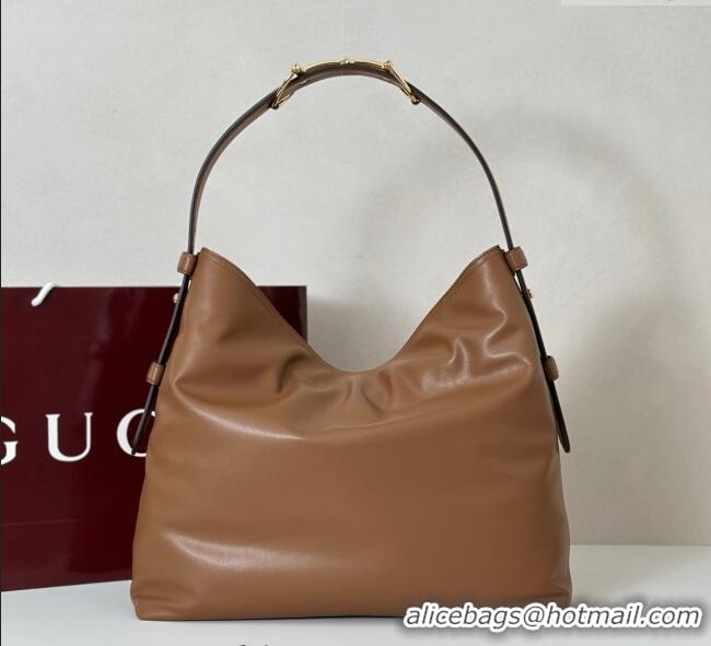 Buy Inexpensive Gucci Beatrix Leather large tote bag 850546 Brown 2025