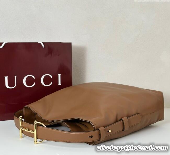 Buy Inexpensive Gucci Beatrix Leather large tote bag 850546 Brown 2025