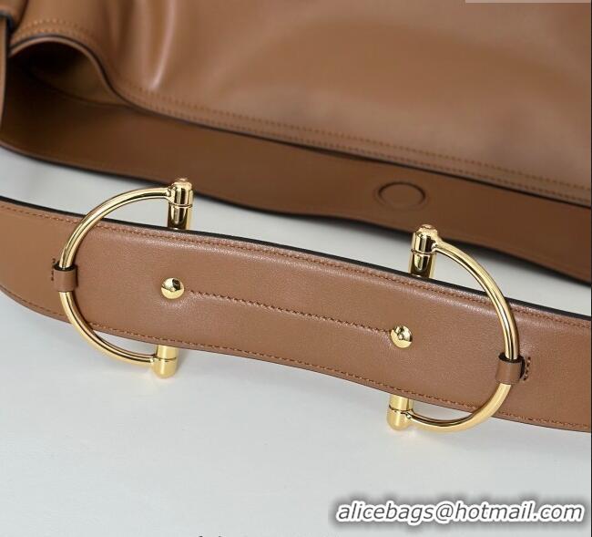 Buy Inexpensive Gucci Beatrix Leather large tote bag 850546 Brown 2025