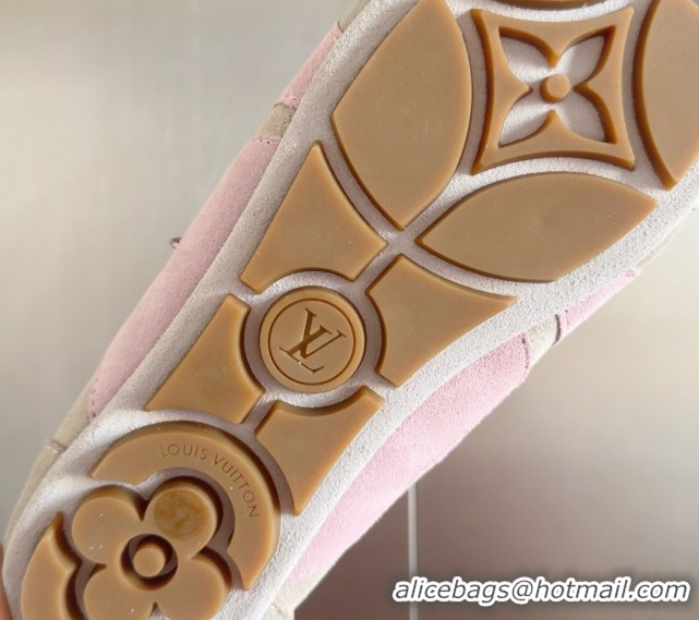 Sumptuous Louis Vuitton LV Sneakerina Sneakers Ballerina in Suede Grey 2025 1AHNFA 0829077