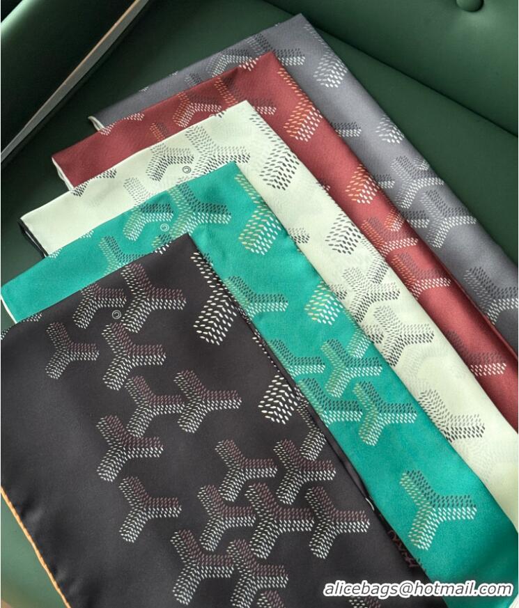​Big Discount Goyard Silk Scarves GS871 Black And Tan