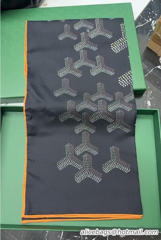 ​Big Discount Goyard Silk Scarves GS871 Black And Tan