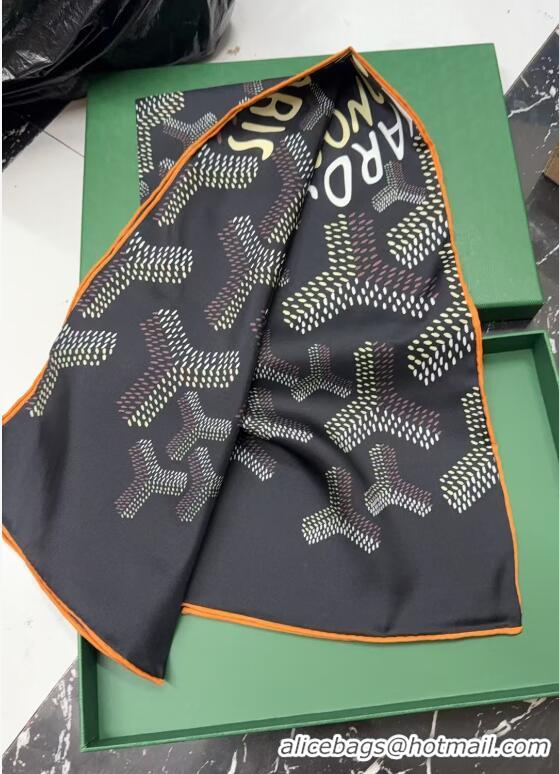 ​Big Discount Goyard Silk Scarves GS871 Black And Tan