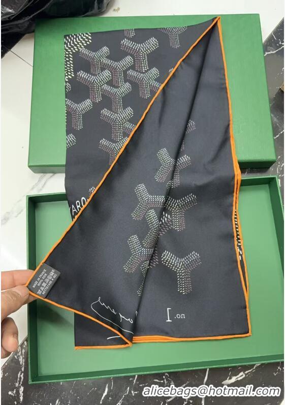 ​Big Discount Goyard Silk Scarves GS871 Black And Tan