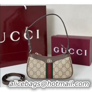 Top Quality Gucci Ophidia GG Canvas mini shoulder bag 838465 Beige/Brown 2025