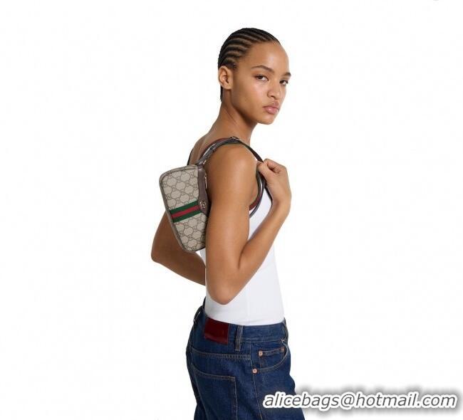 Top Quality Gucci Ophidia GG Canvas mini shoulder bag 838465 Beige/Brown 2025