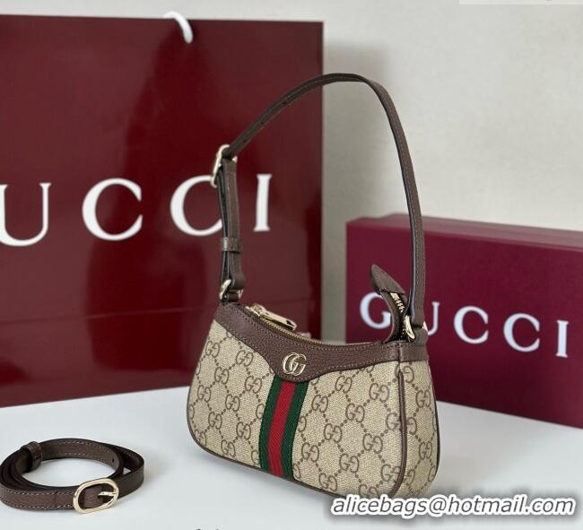 Top Quality Gucci Ophidia GG Canvas mini shoulder bag 838465 Beige/Brown 2025