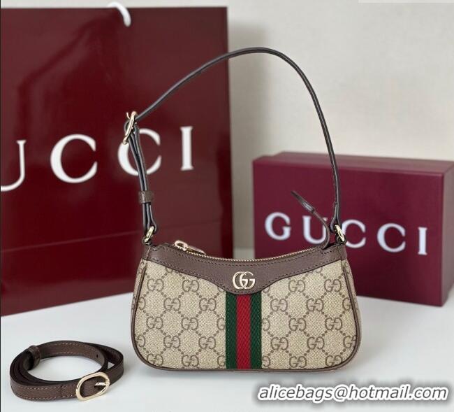 Top Quality Gucci Ophidia GG Canvas mini shoulder bag 838465 Beige/Brown 2025