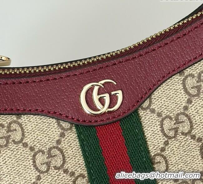 Most Popular Gucci Ophidia GG Canvas mini shoulder bag 838465 Beige/Red 2025
