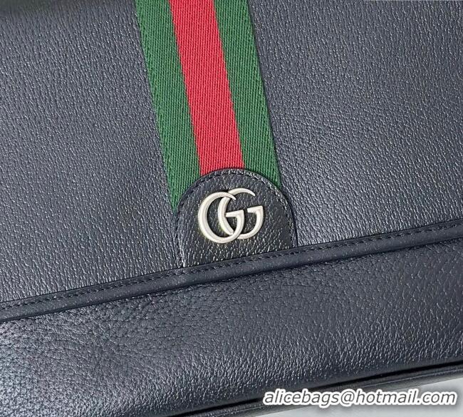 Best Quality Gucci Mens Ophidia Leather medium messenger bag G834467 Black 2025