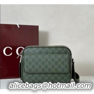 Promotional Gucci Mens GG Monogram small crossbody bag 795479 Forest Green 2025