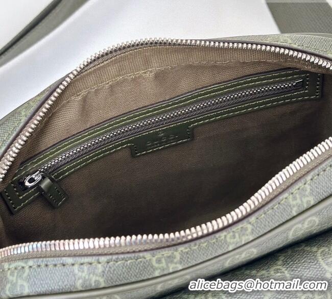 Promotional Gucci Mens GG Monogram small crossbody bag 795479 Forest Green 2025