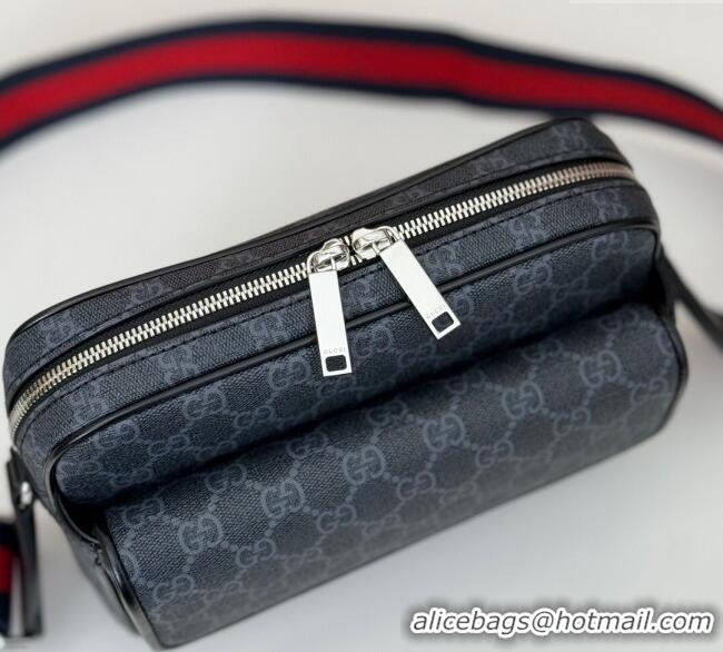 Unique Discount Gucci Mens GG Canvas small crossbody bag 795479 Black 2025