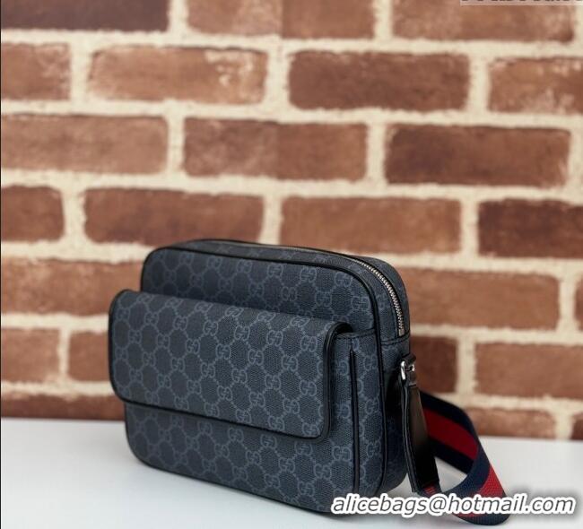 Unique Discount Gucci Mens GG Canvas small crossbody bag 795479 Black 2025