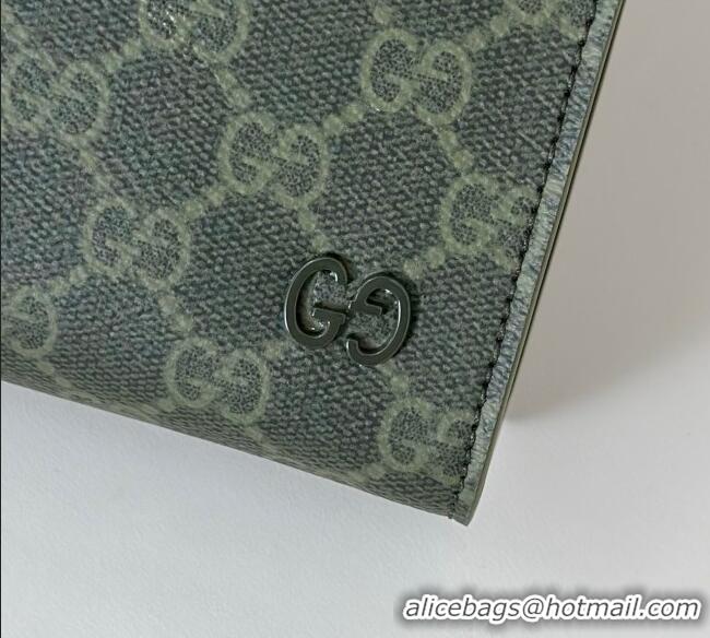 Best Price Gucci Mens GG Monogram small pouch 768255 Forest Green 2025